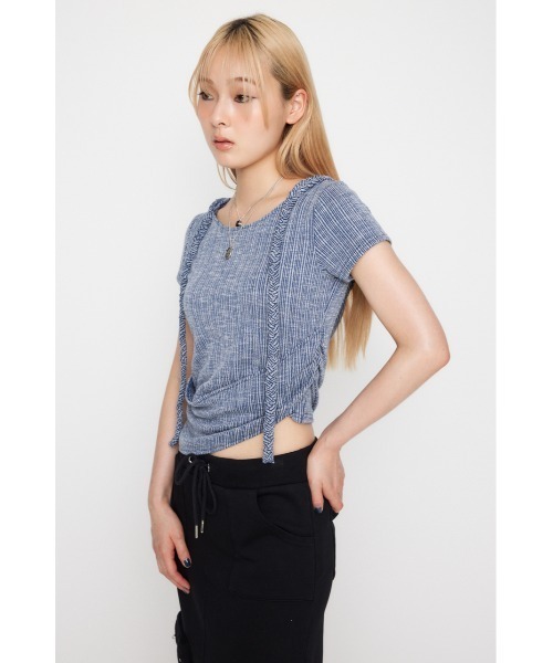 LAGUA GEM（ラグアジェム） パーカー HOODIE BRAID トップス
