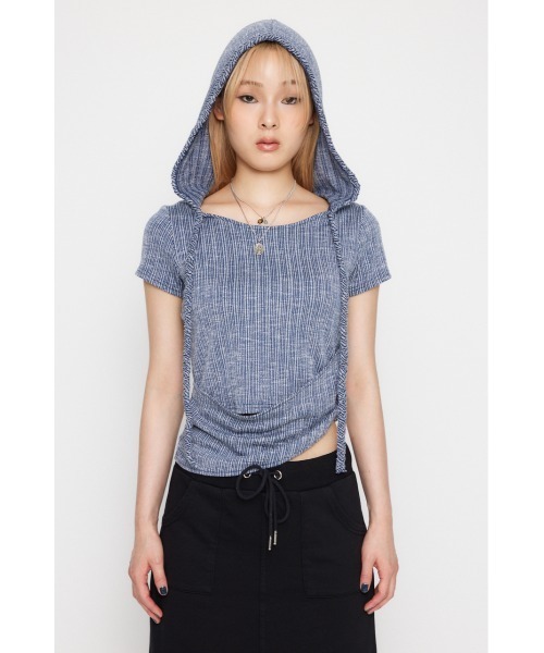 LAGUA GEM（ラグアジェム） パーカー HOODIE BRAID トップス