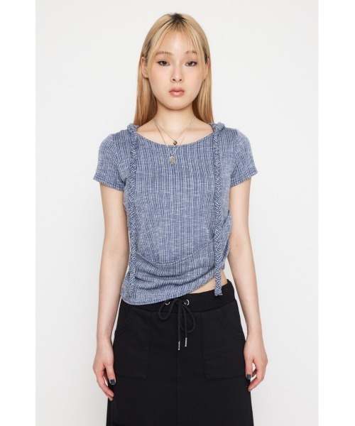 LAGUA GEM（ラグアジェム） パーカー HOODIE BRAID トップス