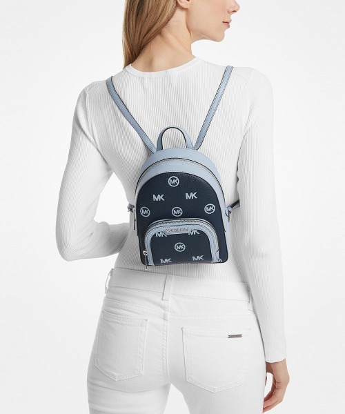 MICHAEL KORS ロゴリュックサック ブルー 美品】日本未入荷 MICHAEL KORS リュック ブルー グラデーション