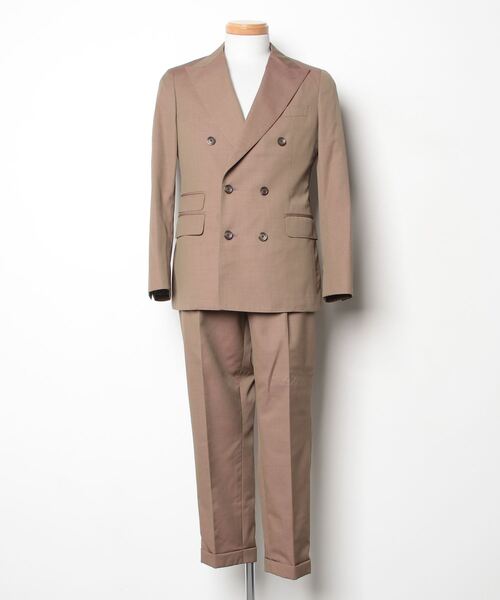 スーツセレクト　ベージュ 3ピーススーツ CLASSICO TAPERED】【年間】2釦シングルスリーピーススーツ 1