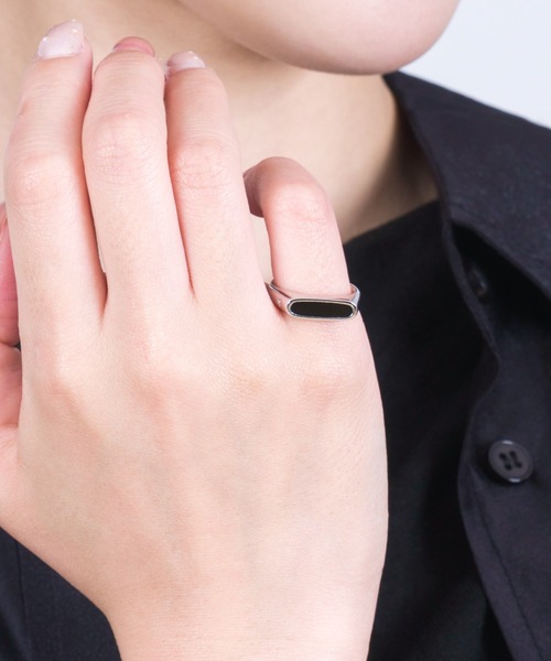 TOM WOOD 指輪 リング 「TOMWOOD/トムウッド」Mario Ring Onyx