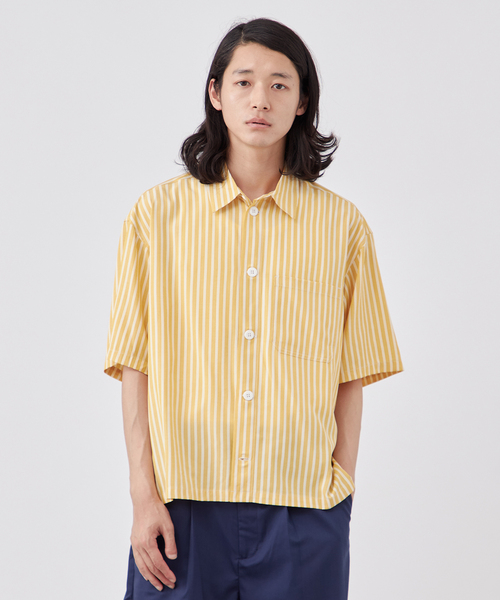 PICONE 新品タグ付き　半袖シャツ 40 osharewalker シャツ メンズ トップス 羽織 半袖 ボタンシャツ