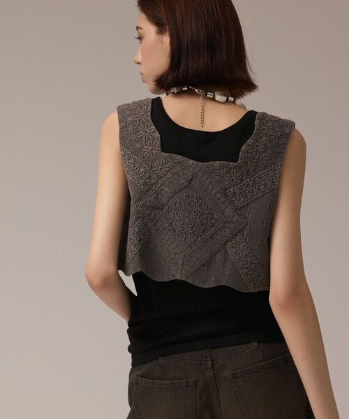 GRACE CONTINENTAL（グレースコンチネンタル） ベスト ジレ エンブロイ