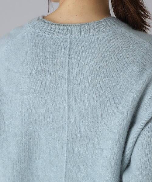 25SS✨タグ付✨TICCAヤククルーネックプルオーバー ライトブルー 完売 TICCA（ティッカ） ニット セーター ヤククルーネックプルオーバー