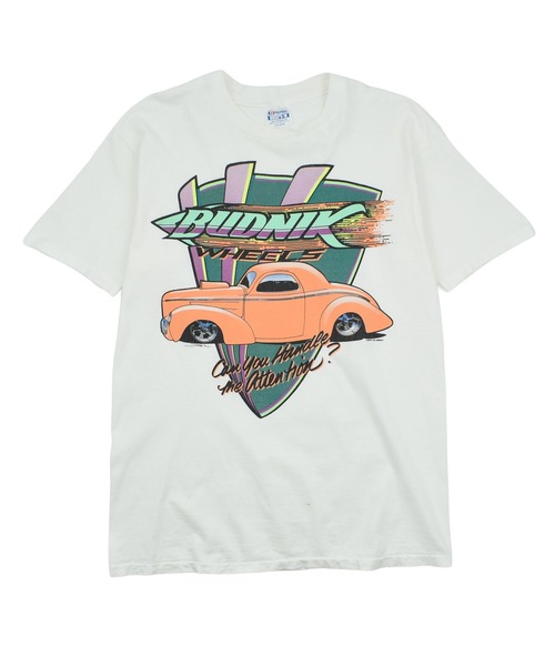 Hanes tシャツ 「USED」90's “BUDNIK WHEELS” レーシング 企業