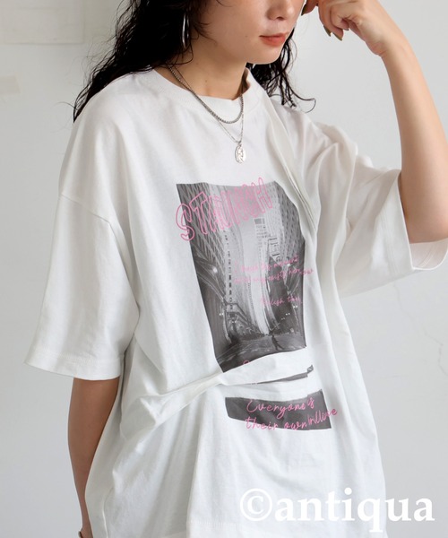 【anty様】専用 antiqua（アンティカ） tシャツ 立体タックデザインTシャツ レディース