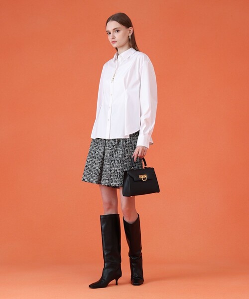 完売色✨25AW新品✨ANAYI アナイ　ツイーディージャガードキュロットパンツ 完売色✨25AW新品✨ANAYI アナイ ツイーディージャガードキュロット