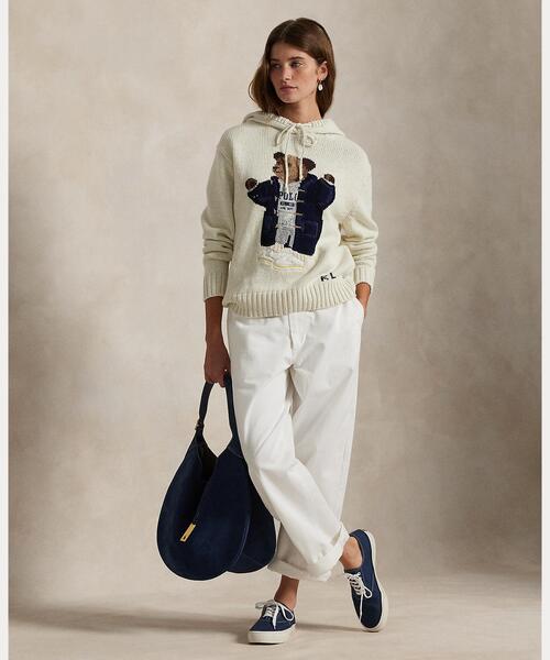 ニット セーター Polo ベア フーデッド セーター レディース POLO RALPH LAUREN ニット セーター Polo ベア フーデッド