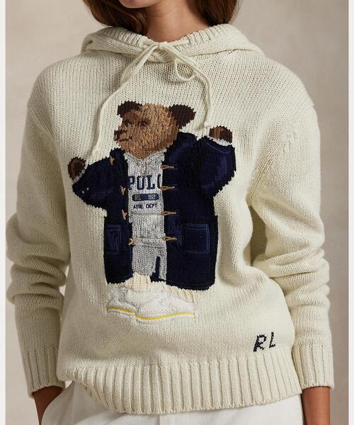 ニット セーター Polo ベア フーデッド セーター レディース POLO RALPH LAUREN ニット セーター Polo ベア フーデッド