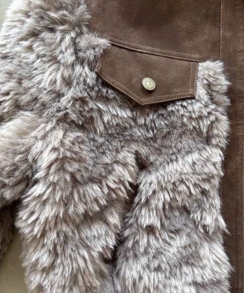 SHAGGIE（シャギー） ムートンコート ボアコート 「ViVi掲載」スタンド