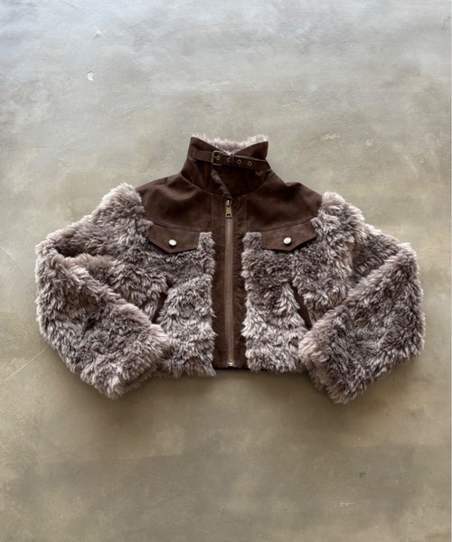 SHAGGIE（シャギー） ムートンコート ボアコート 「ViVi掲載」スタンド