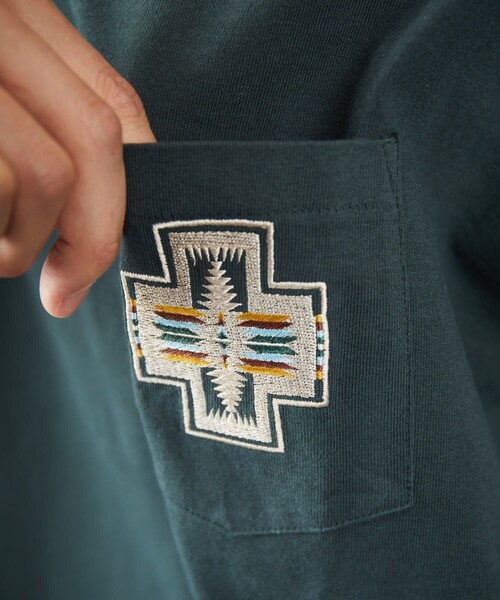 「PENDLETON」 半袖Tシャツ MEDIUM グレイッシュベージュ メンズ