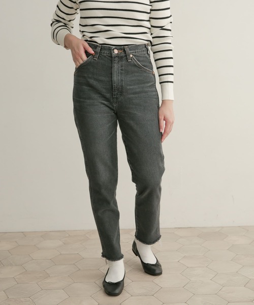 [URBAN RESEARCH DOORS] обработка Denim брюки MEDIUM серый женский 