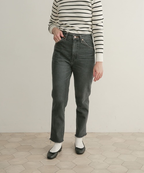 [URBAN RESEARCH DOORS] обработка Denim брюки MEDIUM серый женский 