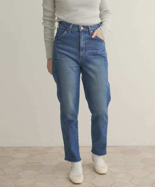 [URBAN RESEARCH DOORS] обработка Denim брюки MEDIUM серый женский 