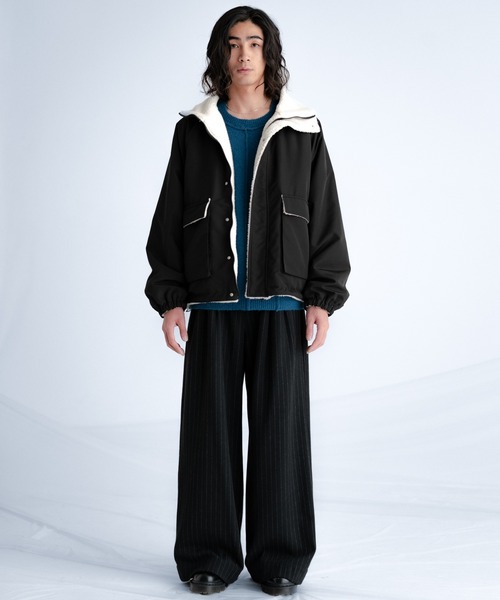 SINSS セーター ニット Smooth switching crew neck knit / スムース