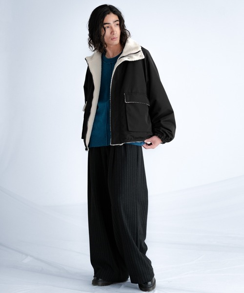 SINSS セーター ニット Smooth switching crew neck knit / スムース 