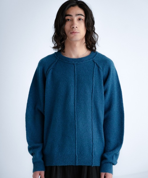 SINSS ポップアップ限定　ニット　Mサイズ SINSS セーター ニット Smooth switching crew neck knit / スムース