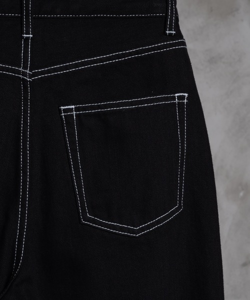 「adree」 デニムパンツ MEDIUM ブラック レディース