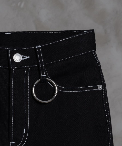 「adree」 デニムパンツ MEDIUM ブラック レディース