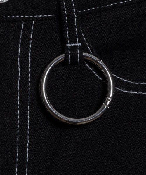「adree」 デニムパンツ MEDIUM ブラック レディース