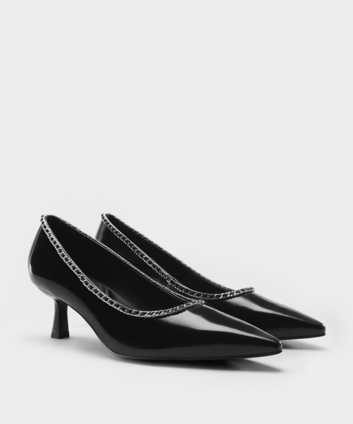 CHARLES ＆ KEITH（チャールズ&キース） パンプス ブレイドチェーン