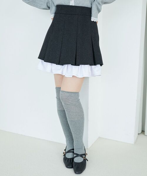 MAJESTIC LEGON（マジェスティックレゴン） スカート 配色フリル