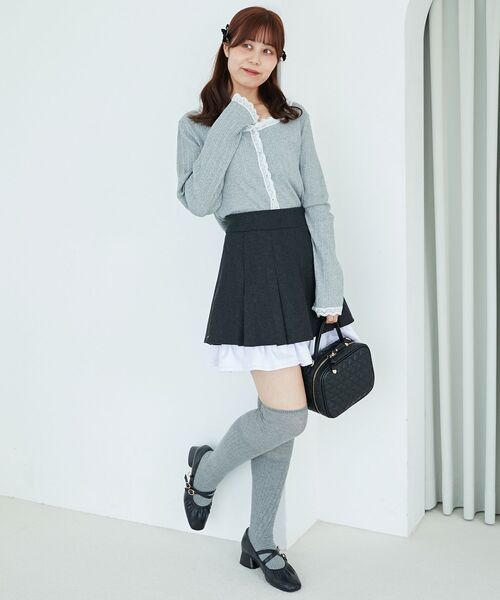 MAJESTIC LEGON（マジェスティックレゴン） スカート 配色フリル