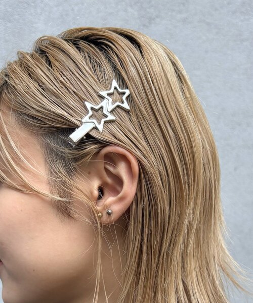 WHO'S WHO gallery ヘアクリップ シルバーヘアクリップセット