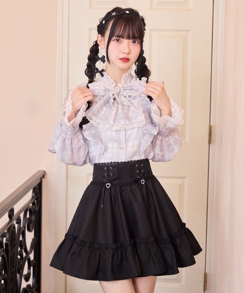 ROJITA（ロジータ） ブラウス シャツ ボウタイラッフルブラウス