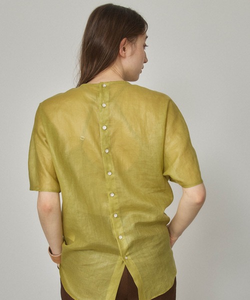 「PUBLIC TOKYO」 ドルマンスリーブブラウス FREE グリーン レディース_画像2