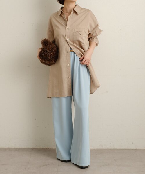 Omekashi（オメカシ） パンツ トロミイージーパンツ レディース