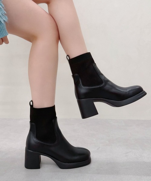 ORiental TRaffic（オリエンタルトラフィック） ブーツ ニット