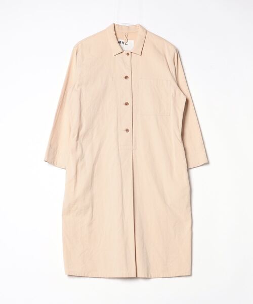 MHL.（エムエイチエル） シャツワンピース 1 ベージュ レディース