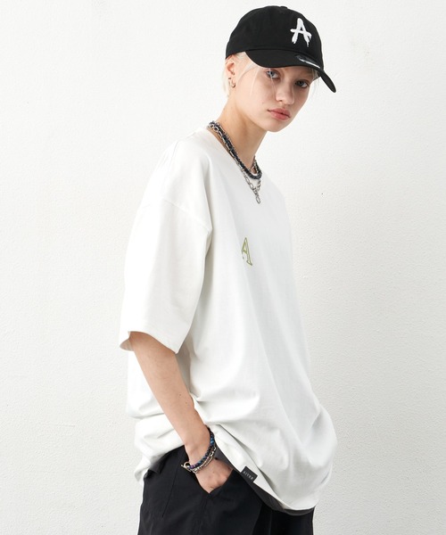 「AIVER」 半袖Tシャツ LARGE ネイビー メンズ_画像3