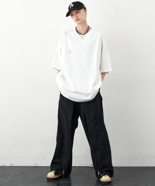 「AIVER」 半袖Tシャツ LARGE ネイビー メンズ_画像8