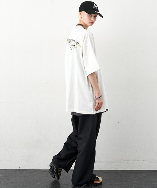 「AIVER」 半袖Tシャツ LARGE ネイビー メンズ_画像9