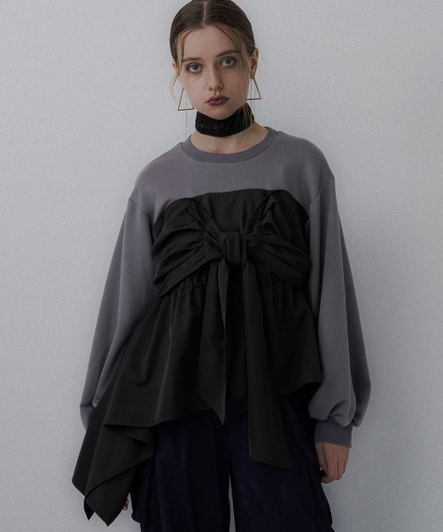 HARE（ハレ） トレーナー スウェット ビスチェドッキングトップス(HARE