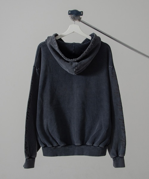 Revo. パーカー Y2K グランジ加工 ダブルジップ ショート丈 ジップ