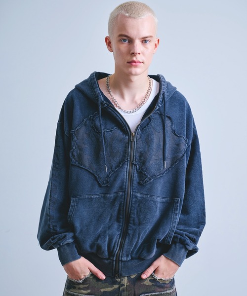 ❤︎00s grunge お兄系 ゴシック グランジ ヴィンテージプリントパーカー ❤︎00s grunge お兄系 ゴシック グランジ ヴィンテージプリントパーカー