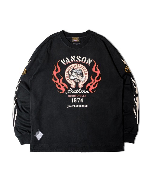 GALFY（ガルフィー） tシャツ JACKROSE×VANSON×GALFY-炎犬Long Sleeve