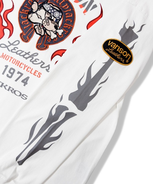 GALFY（ガルフィー） tシャツ JACKROSE×VANSON×GALFY-炎犬Long Sleeve