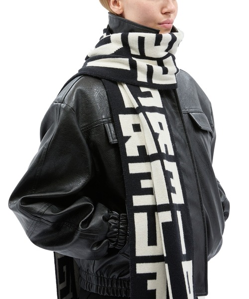 マフラー ストール MSGM×CATERINA FRONGIA コラボレーションジャガードマフラー レディース_5