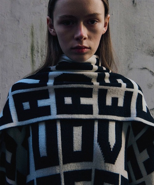 マフラー ストール MSGM×CATERINA FRONGIA コラボレーションジャガードマフラー レディース_7