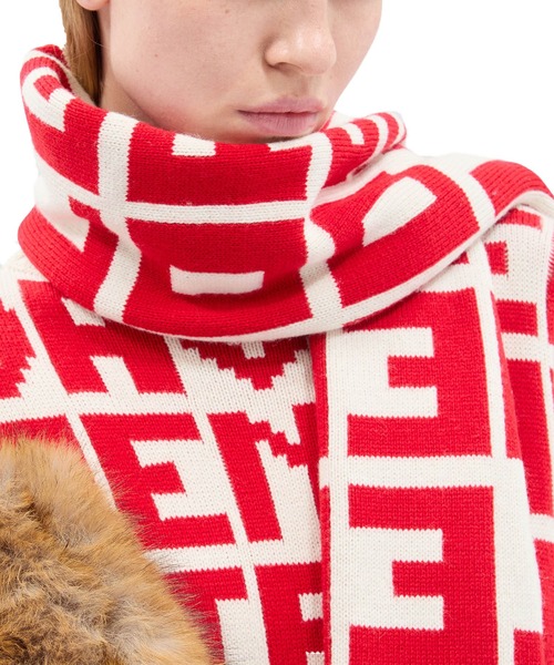 マフラー ストール MSGM×CATERINA FRONGIA コラボレーションジャガードマフラー レディース_10
