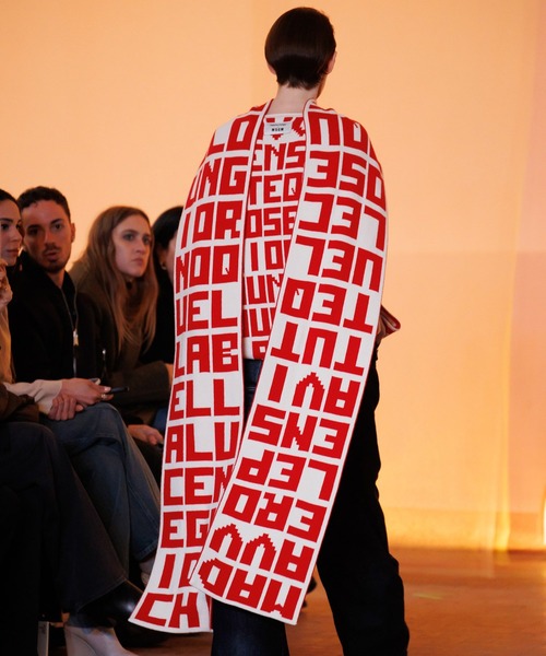 マフラー ストール MSGM×CATERINA FRONGIA コラボレーションジャガードマフラー レディース_13