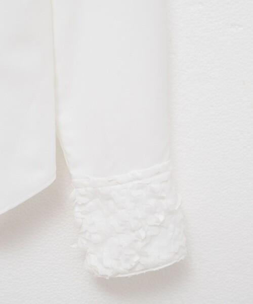 NOLLEY'S（ノーリーズ） ブラウス シャツ ウォッシャブル3Dレース襟