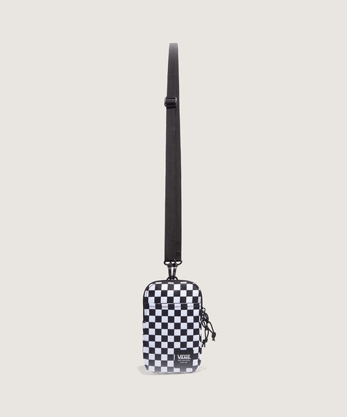VANS バンス ボディーバッグ CHECKERBOARD SMARTPHONE CASE チェッカーボード スマートフォンケース BLACK クロスバッグ VN000NNUDWW VANS（ヴァンズ） ショルダーバッグ チェッカーボード スマートフォン