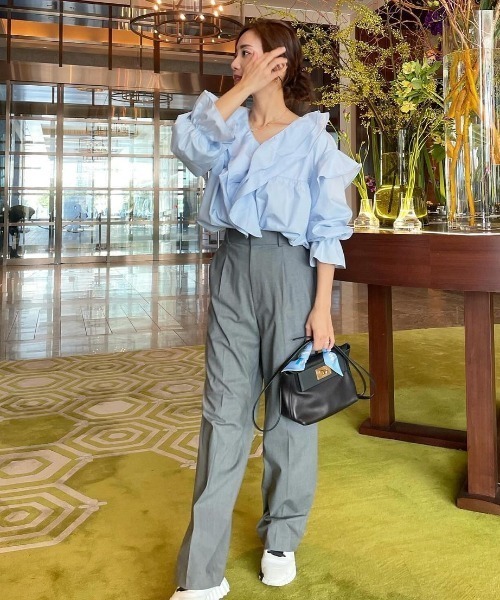 「RANAN」 長袖ブラウス M オフホワイト レディース_画像5